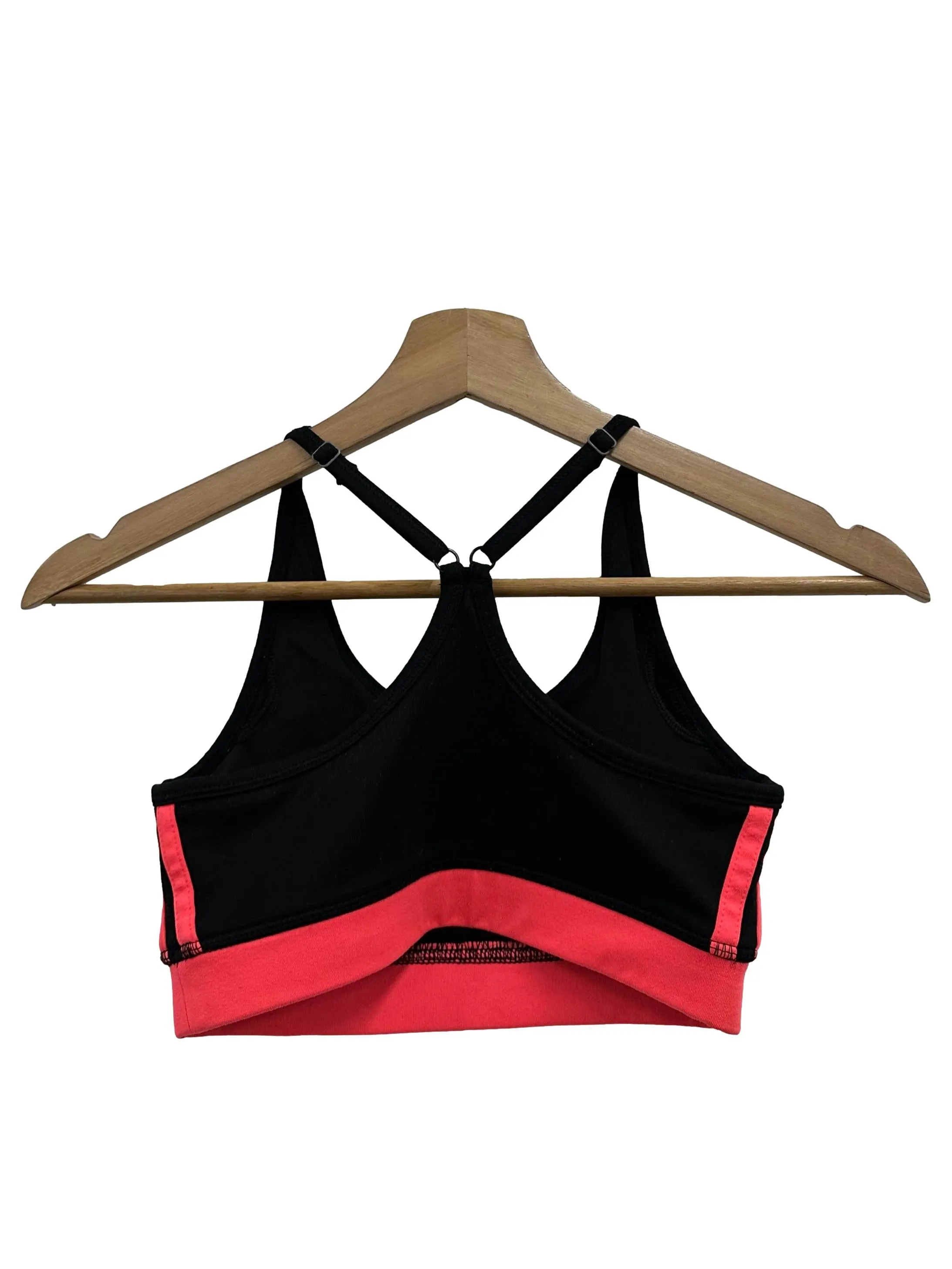 Black And Neon Pink Adidas Sports Bra