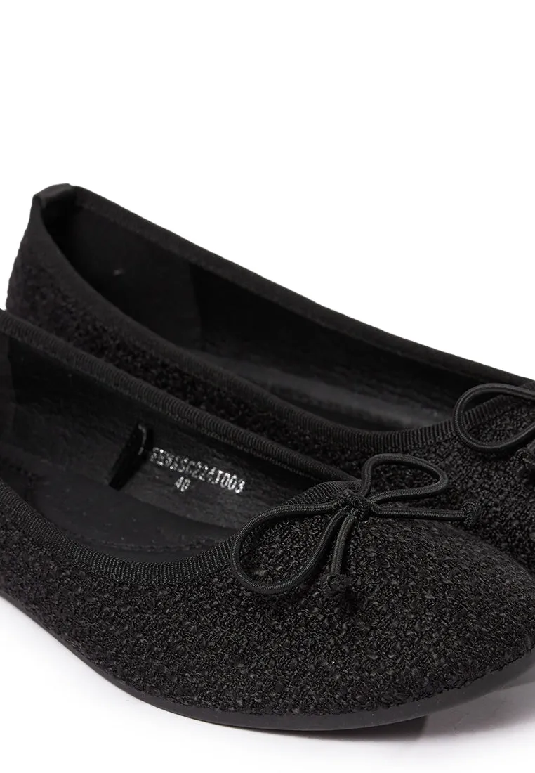 Black Ballet Shoes with Bow