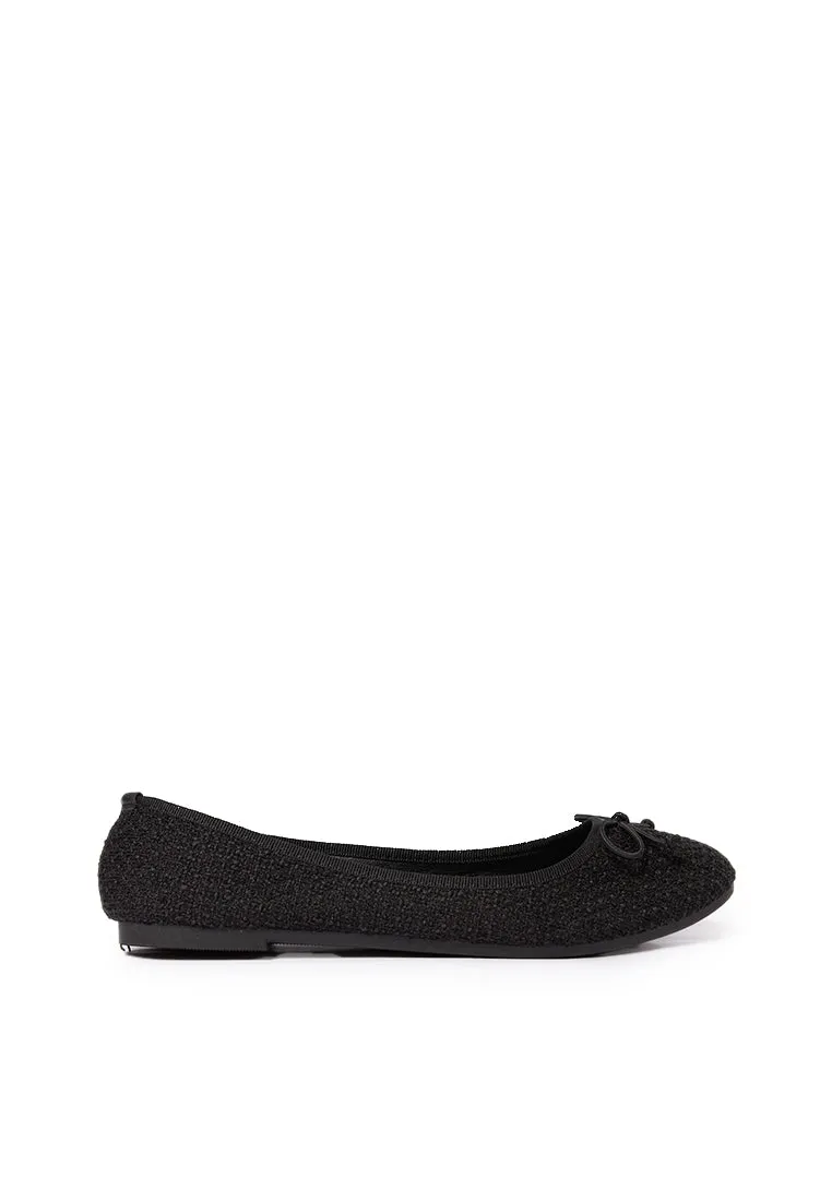 Black Ballet Shoes with Bow