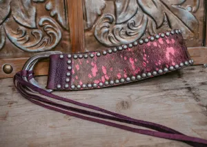 Black Cherry Cinch Belt