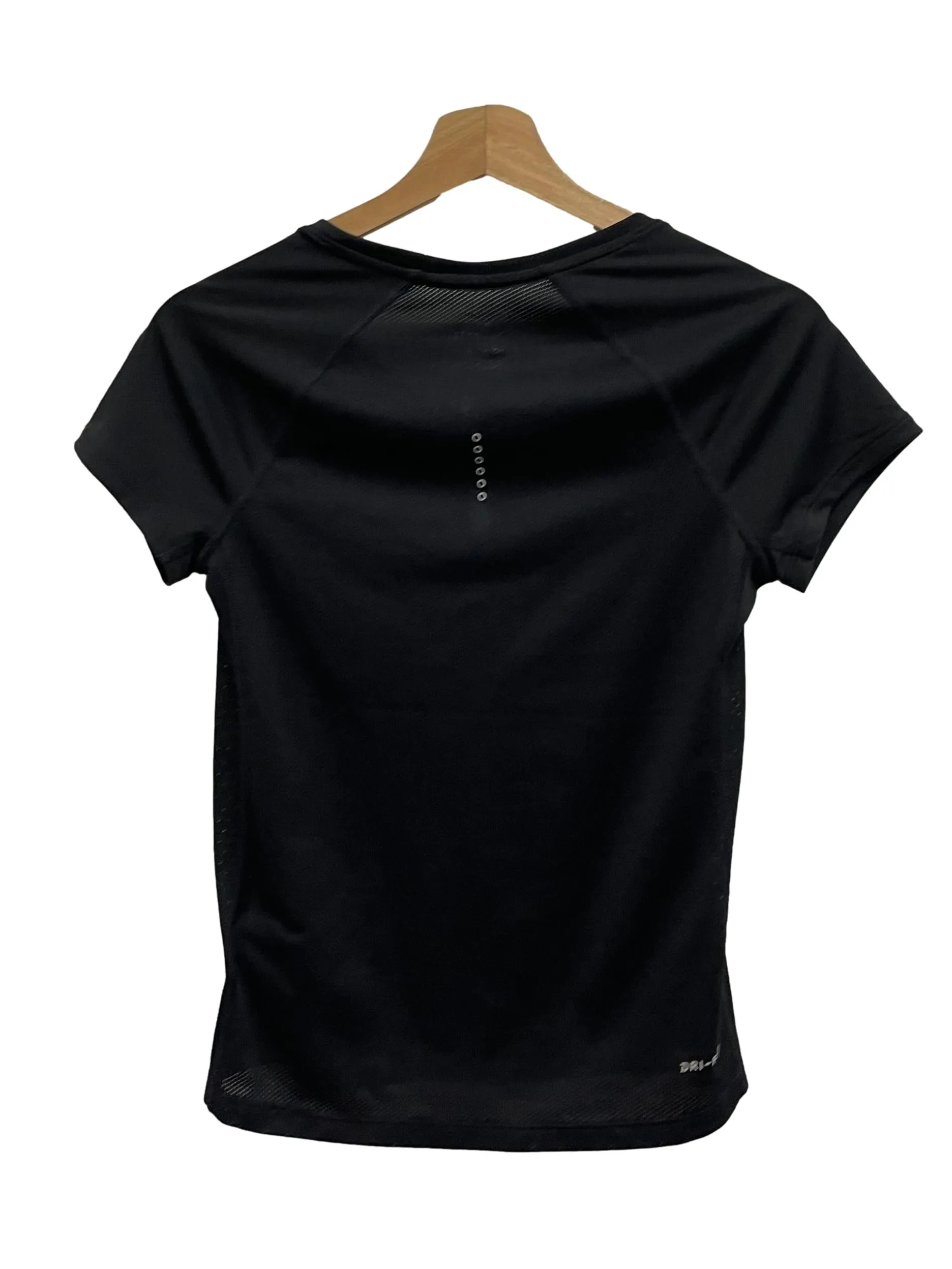 Black Crew Neck Dri Fit Tee