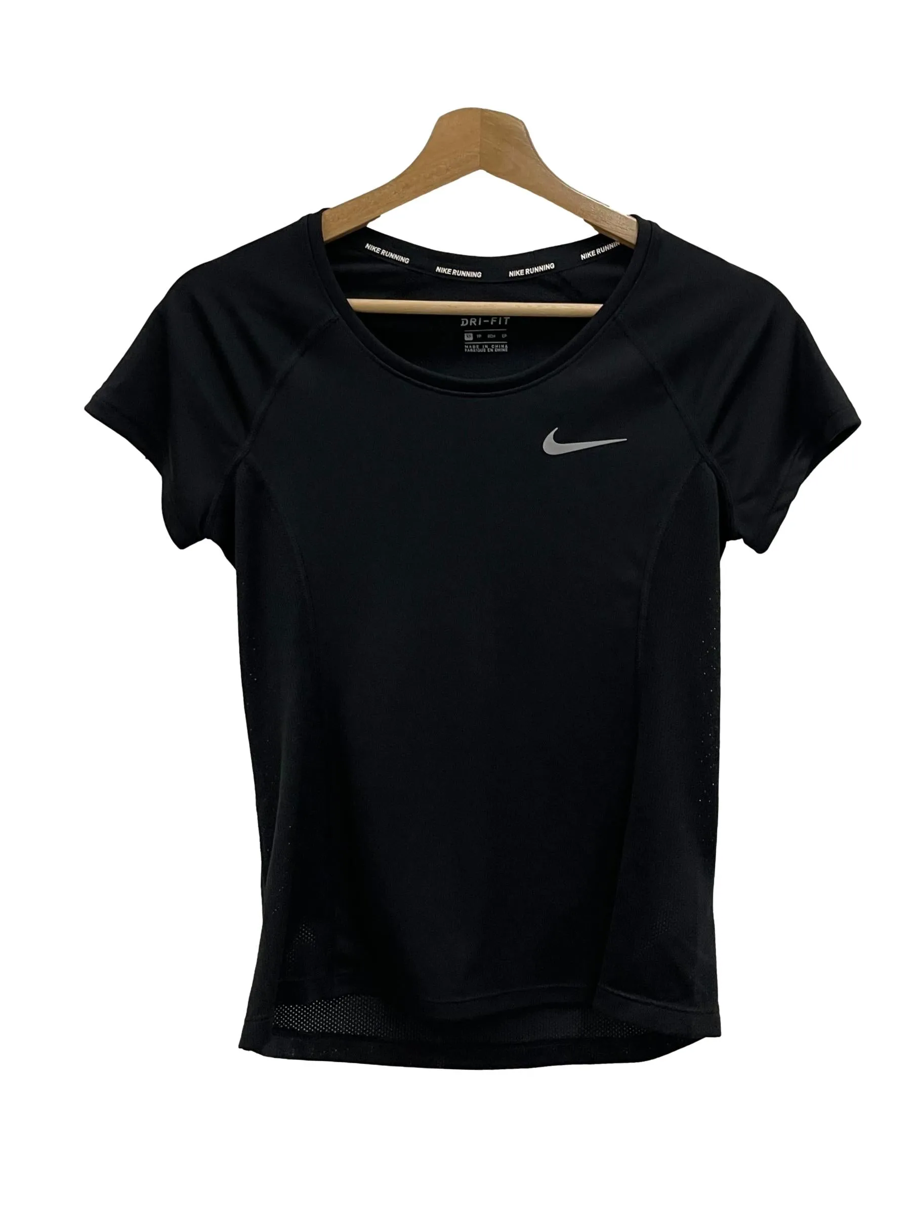 Black Crew Neck Dri Fit Tee