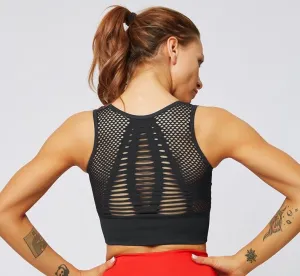 Black Fish Net Bra