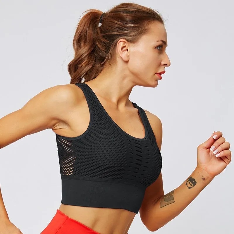 Black Fish Net Bra