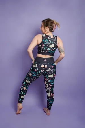Black Hiking/Walking Women's Activewear Leggings