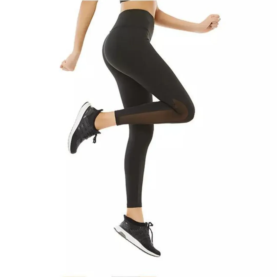 Black Mesh High Waist Legging