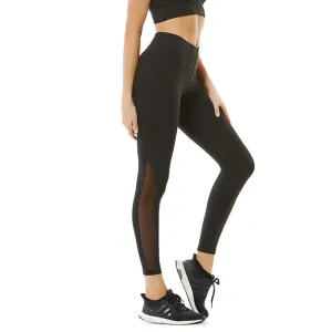 Black Mesh High Waist Legging