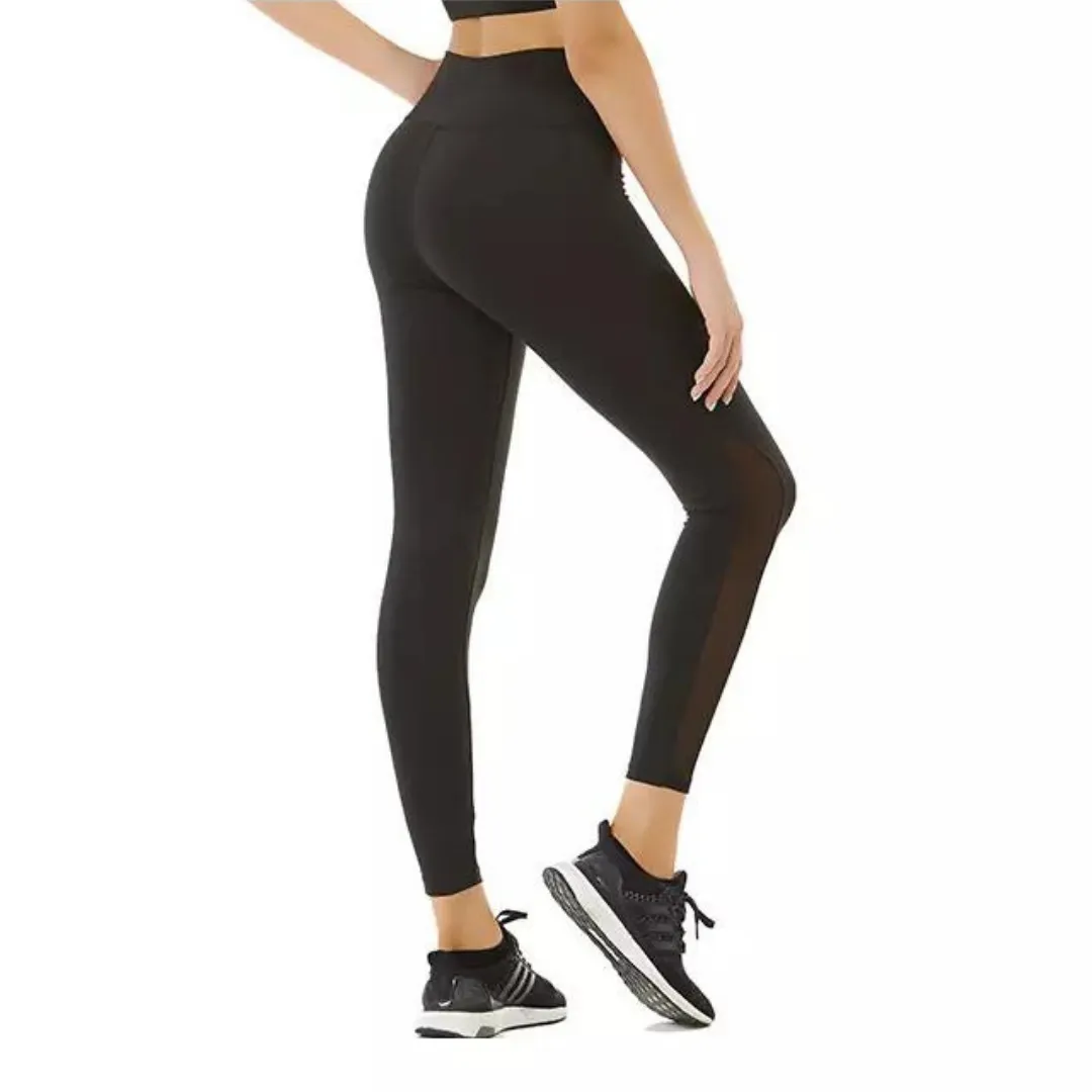 Black Mesh High Waist Legging