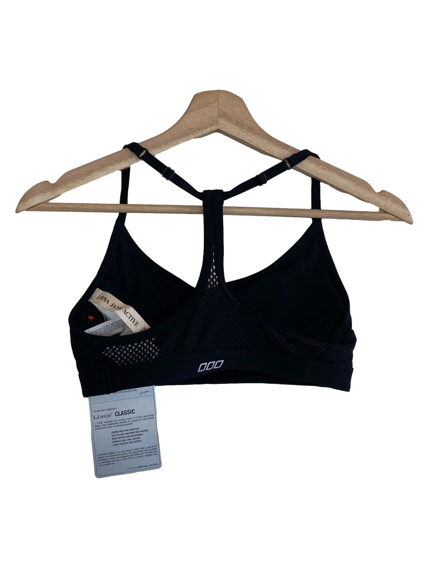 Black Mesh Sport Bras