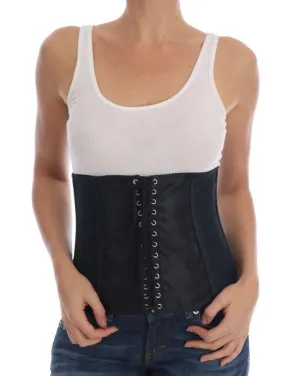 Black Stretch Waist Corset Belt