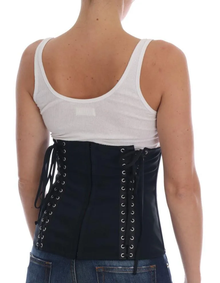 Black Stretch Waist Corset Belt