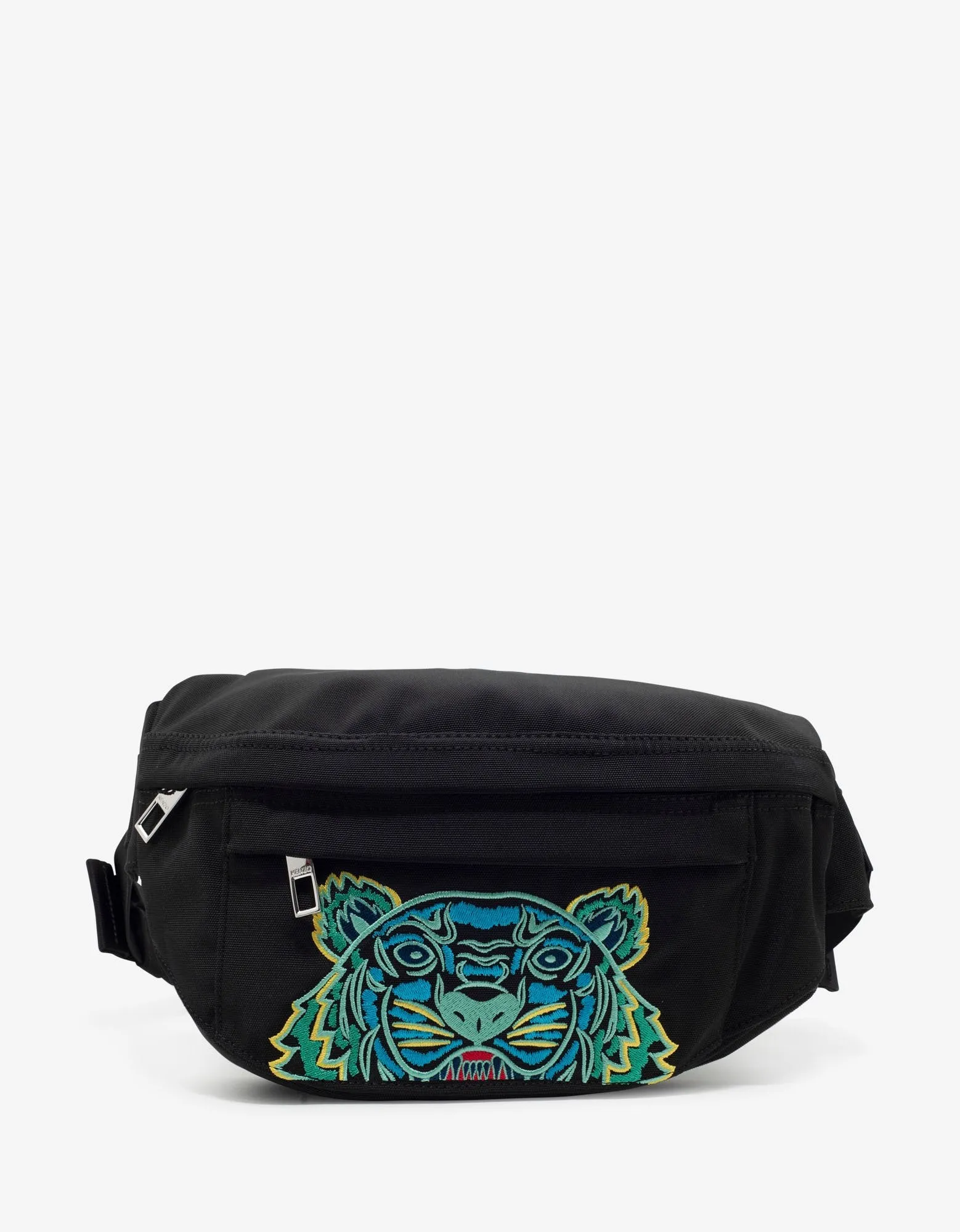 Black Tiger Embroidery Waist Bag