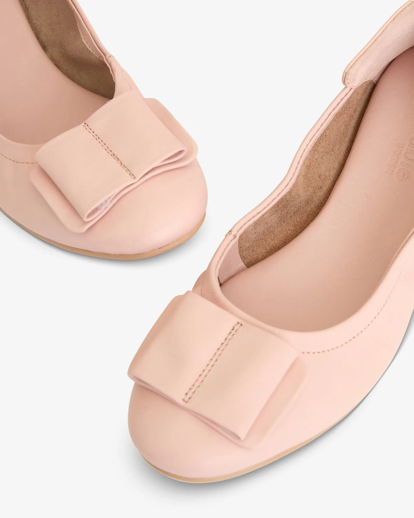 Blair Ballerina Leather Flats - Bubblegum (Women)