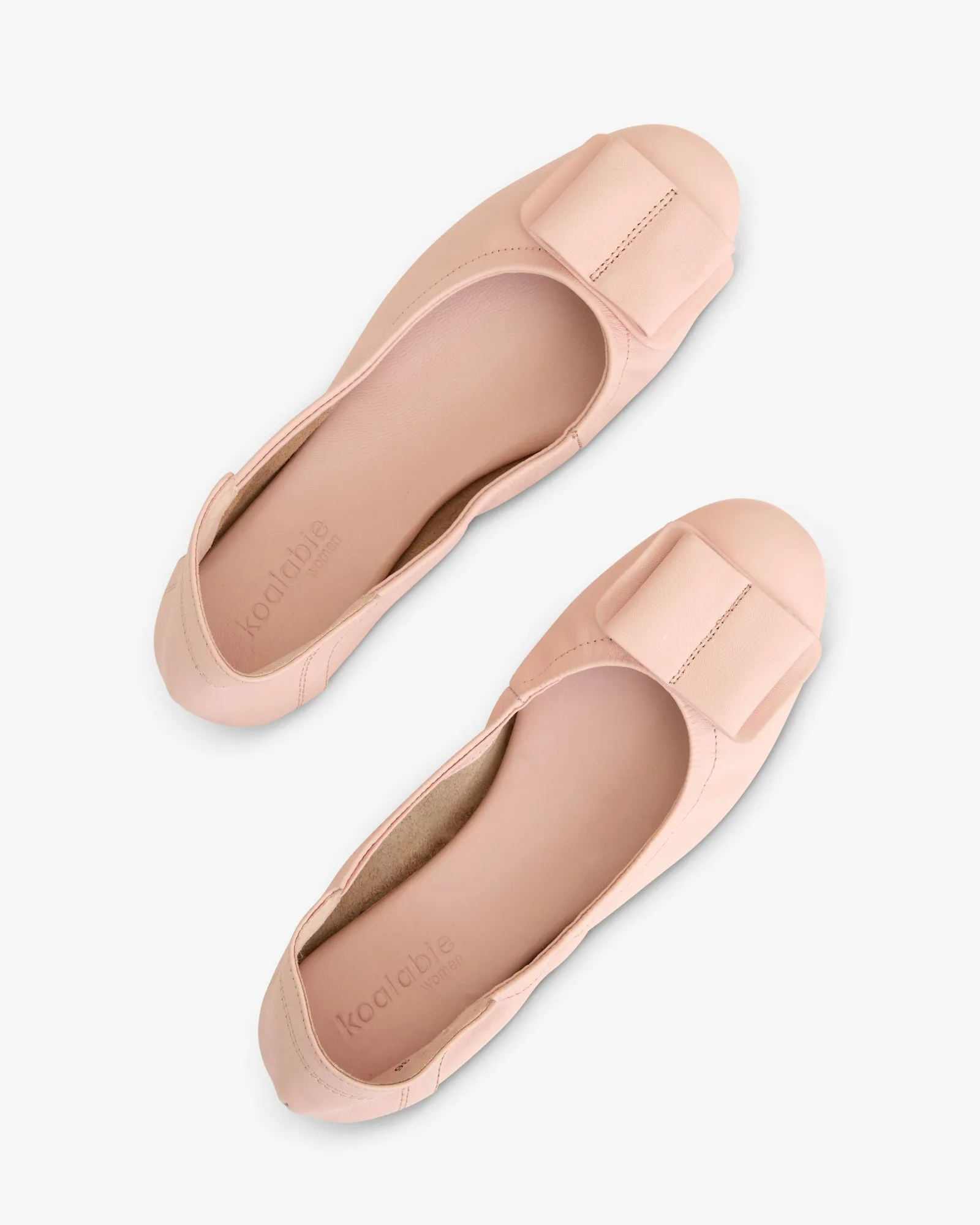 Blair Ballerina Leather Flats - Bubblegum (Women)