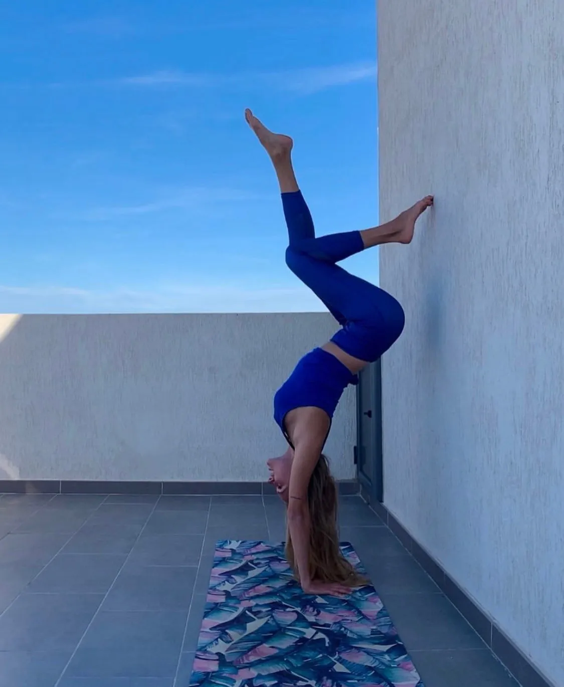 Blue Gym Leggings