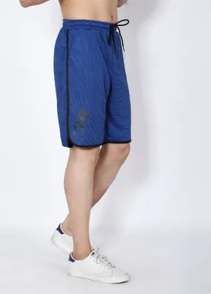 Blue Stripes Football Shorts