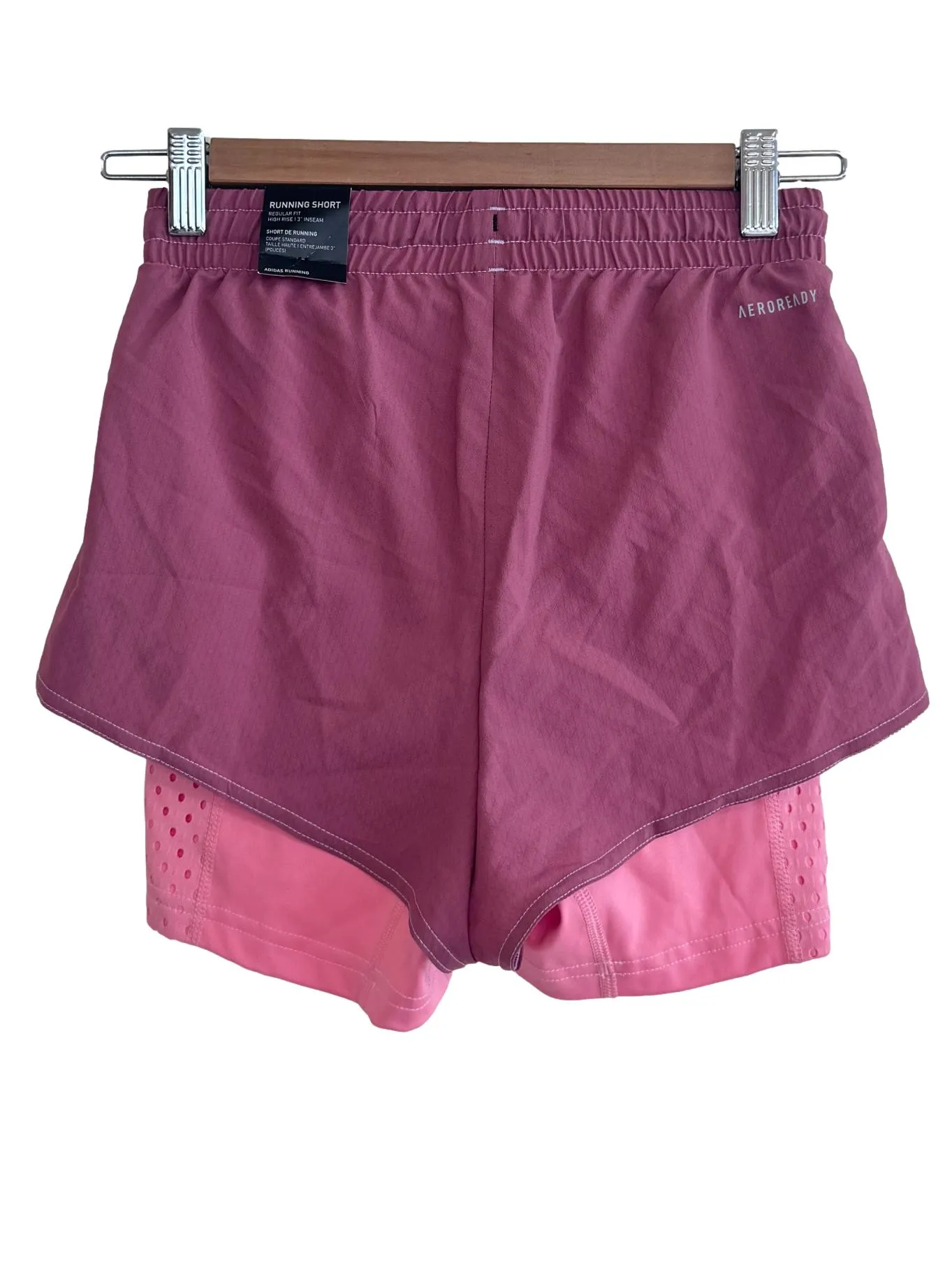 Blush Red Running Shorts