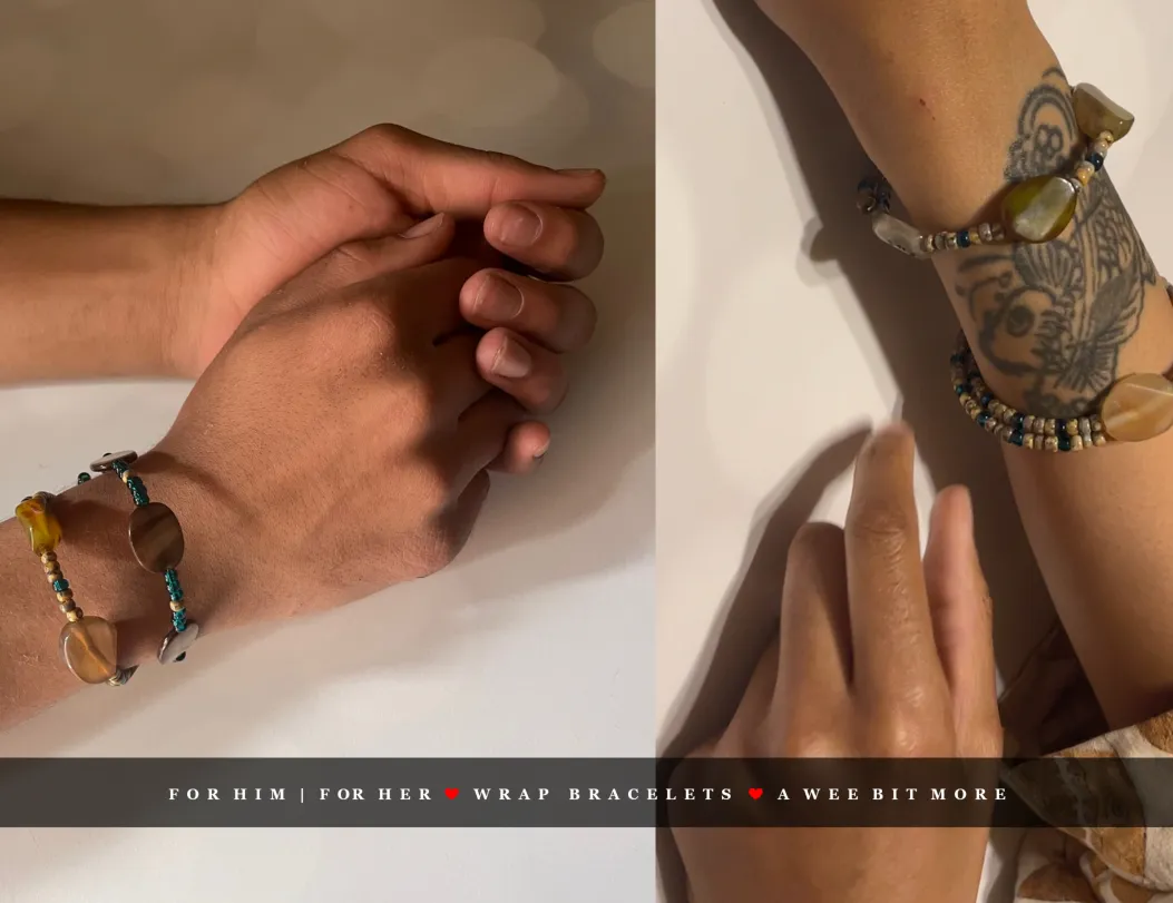 Boho Wrap Bracelet | Adjustable Handmade Jewelry for Couples