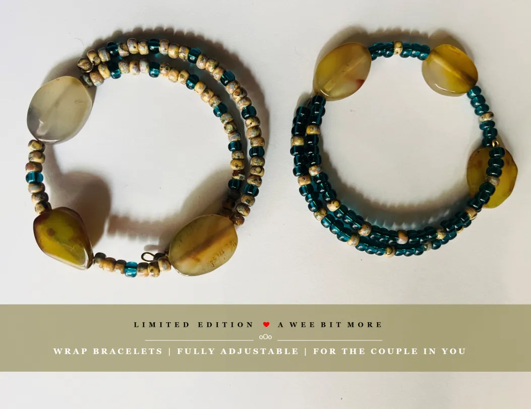 Boho Wrap Bracelet | Adjustable Handmade Jewelry for Couples