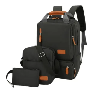 BP822 - Simple 3pc Fashion Backpack Set