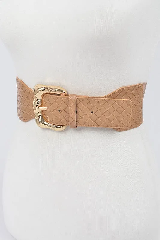 Braided Embossed Stretch Belt