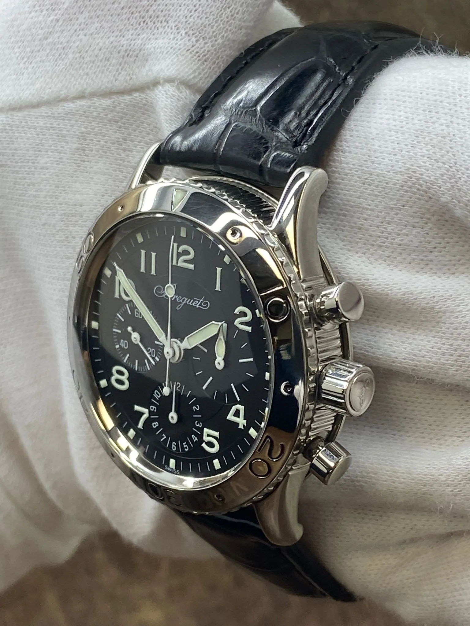 Breguet Type XX Aeronavale  3800ST Black Dial Automatic Men's Watch