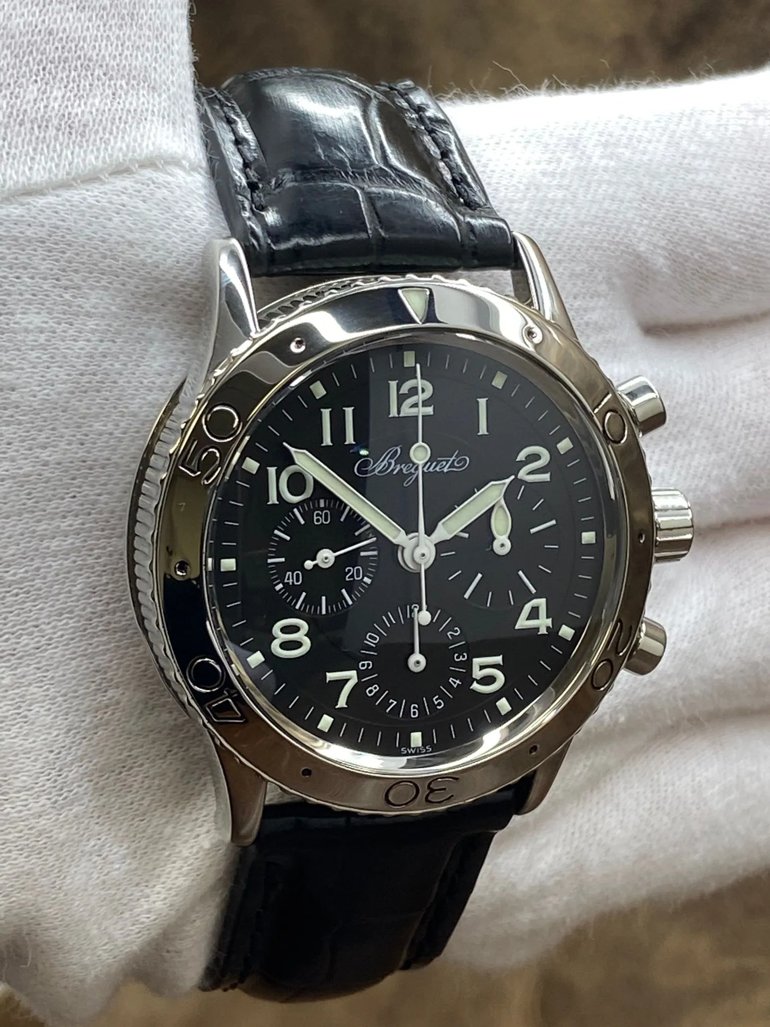 Breguet Type XX Aeronavale  3800ST Black Dial Automatic Men's Watch