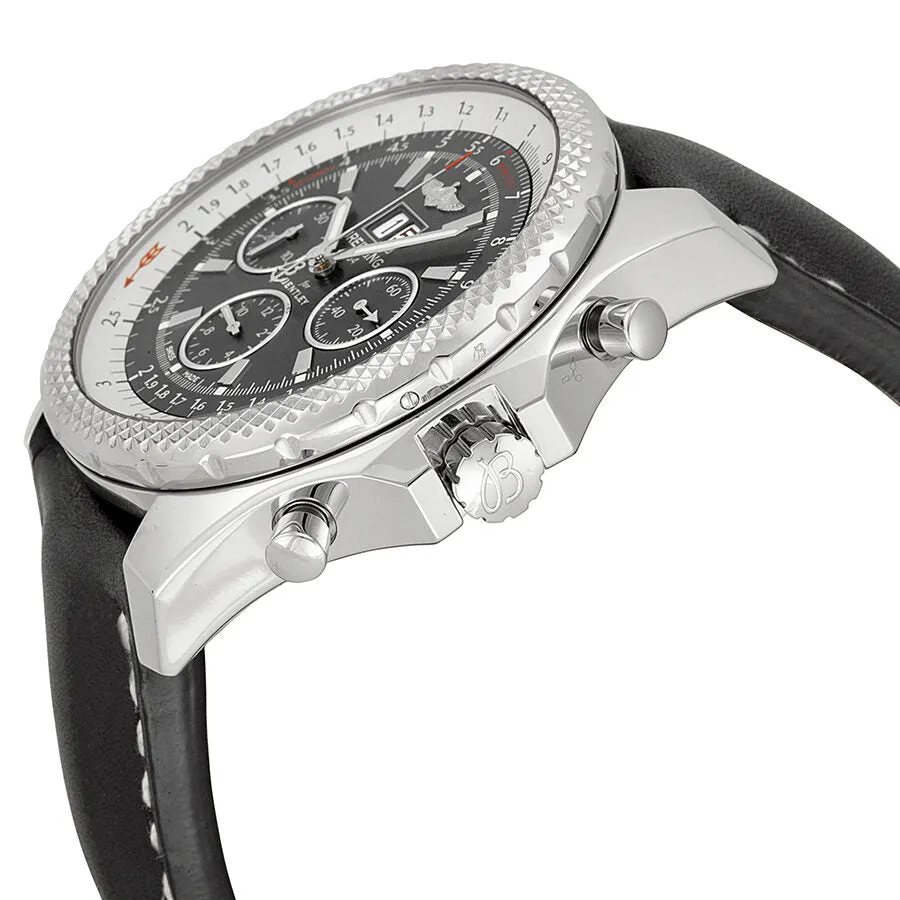 Breitling Bentley 6.75 Speed Grey Dial Black Leather Men's Watch A4436412-F544BKLT