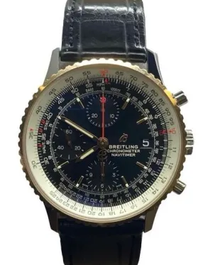 Breitling Navitimer 41mm 18K Rose Gold Bezel U13324 Black Dial Automatic Men's Watch