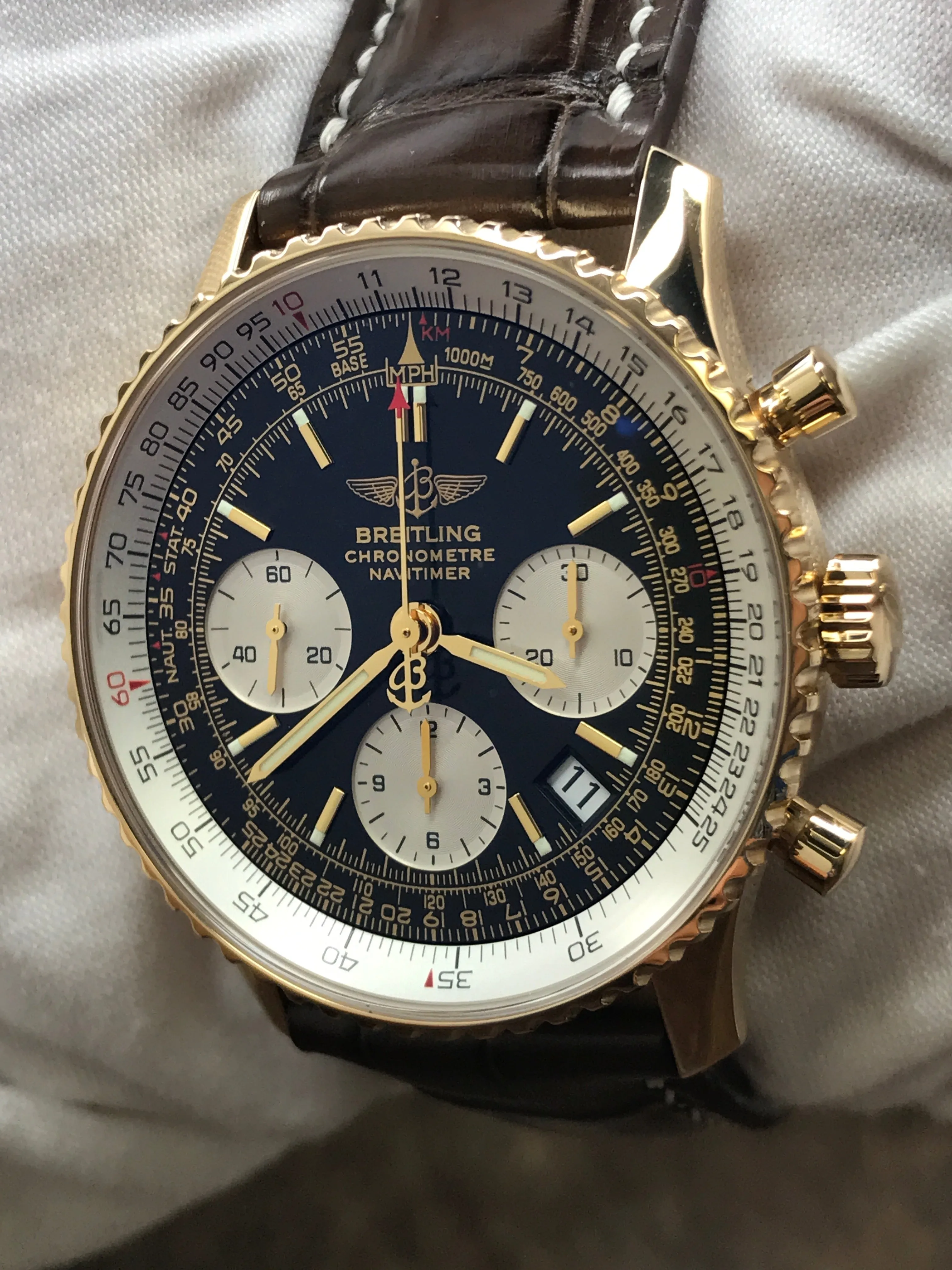 Breitling Navitimer K23322 Black Dial Automatic Men's Watch