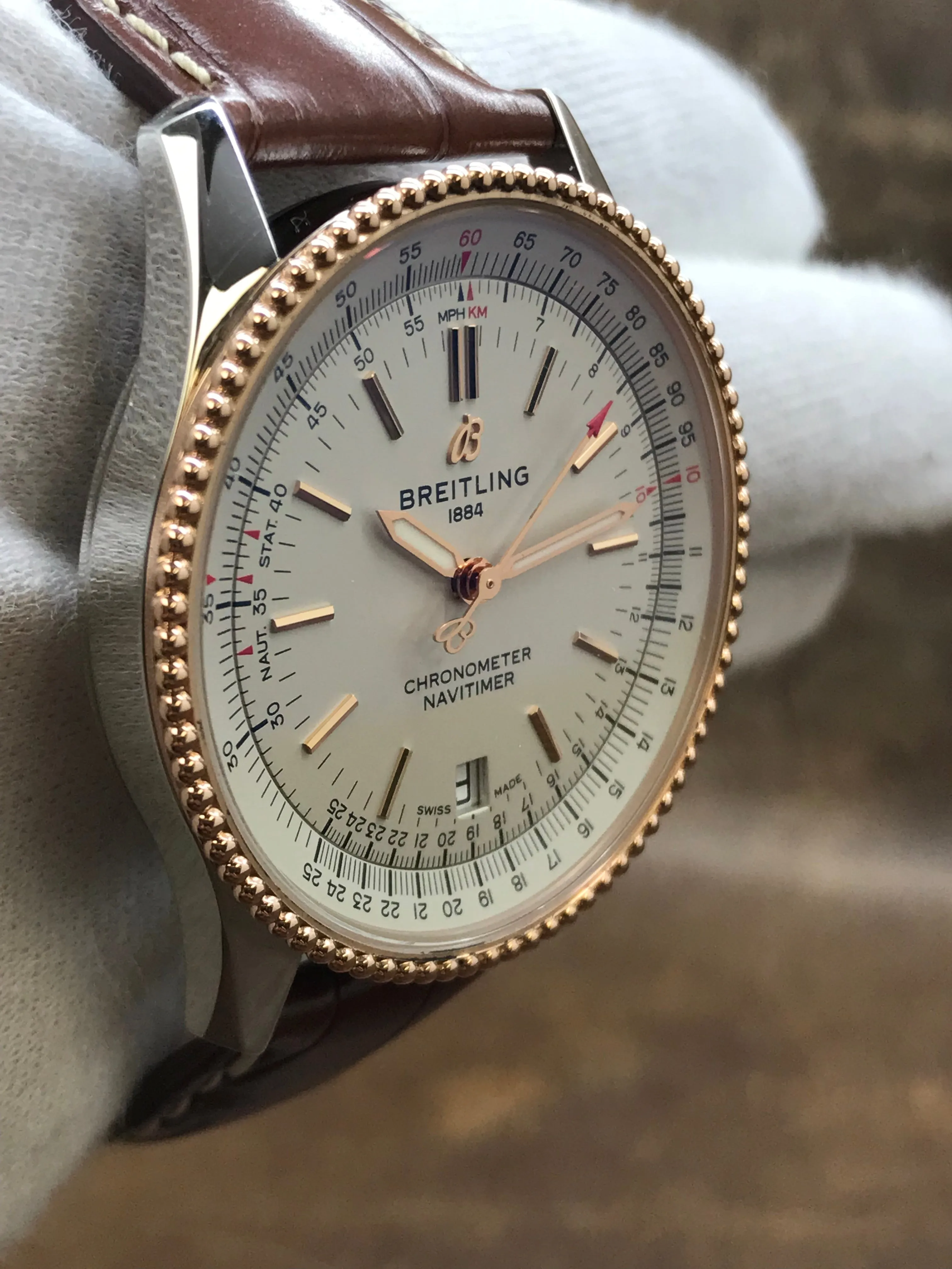 Breitling Navitimer U17325 White Dial Automatic Men's Watch
