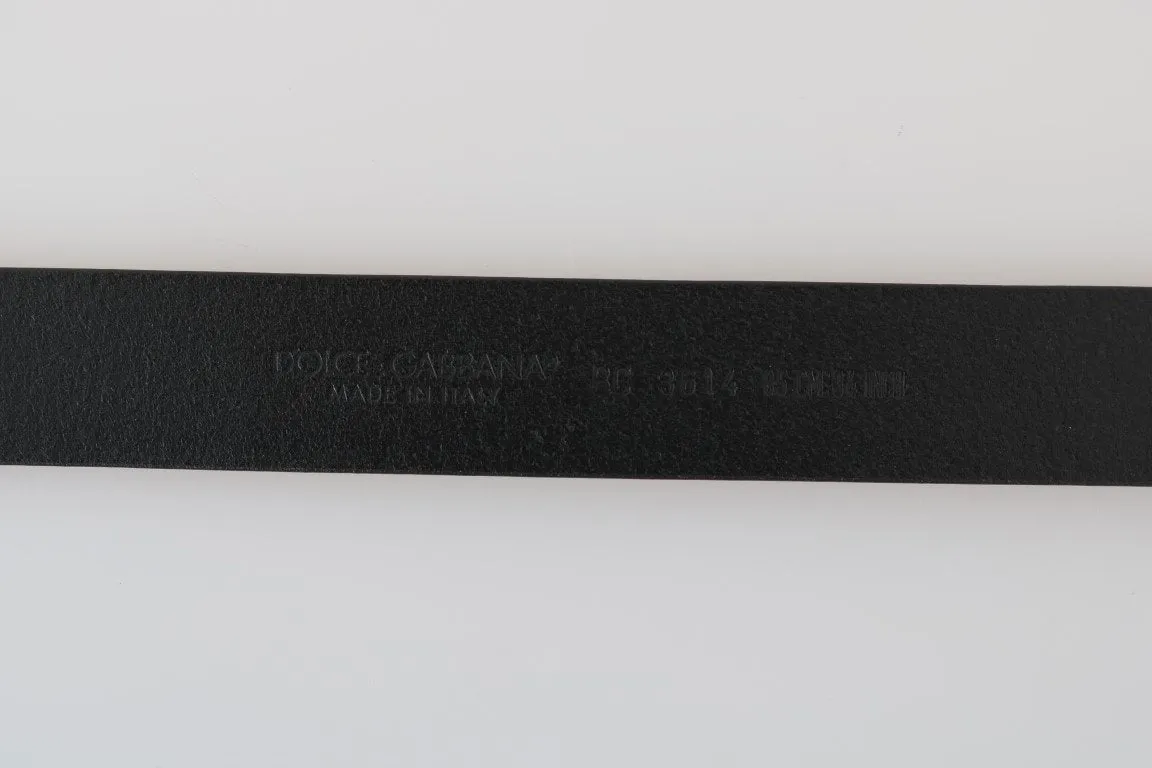 Brown Leather Gray Buckle Belt
