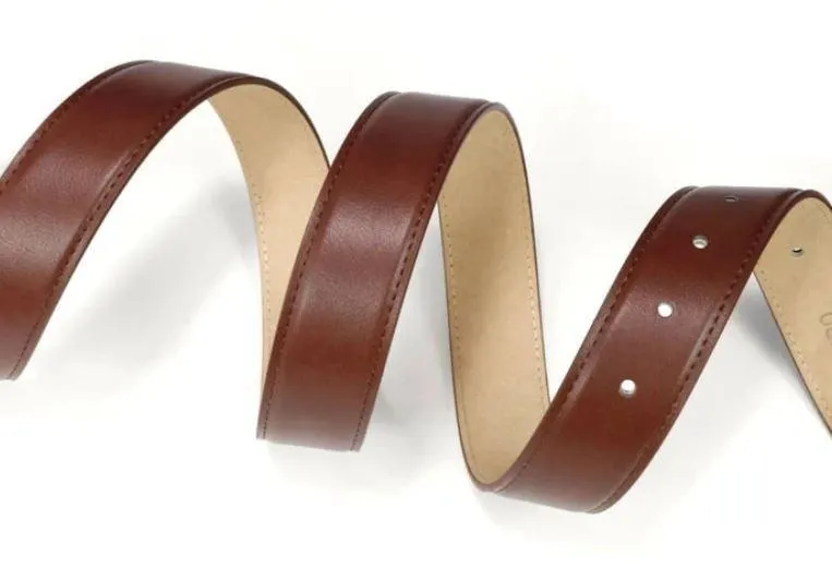 Brown Pleather Vegan Belt for Men by La Enviro - ﻿Vegan Belts Australia