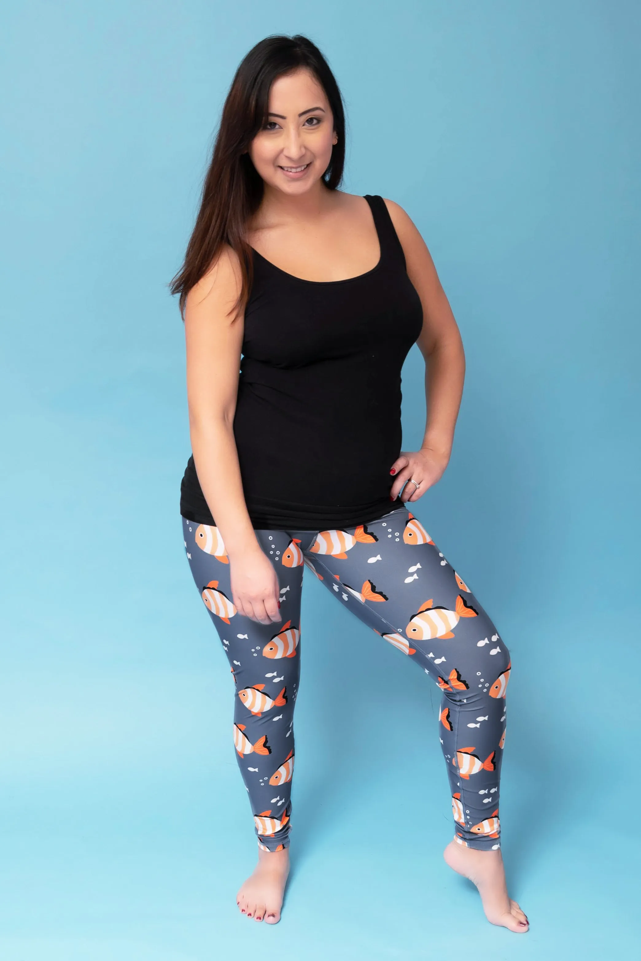 Bubbles the Clownfish Women’s Activewear Leggings