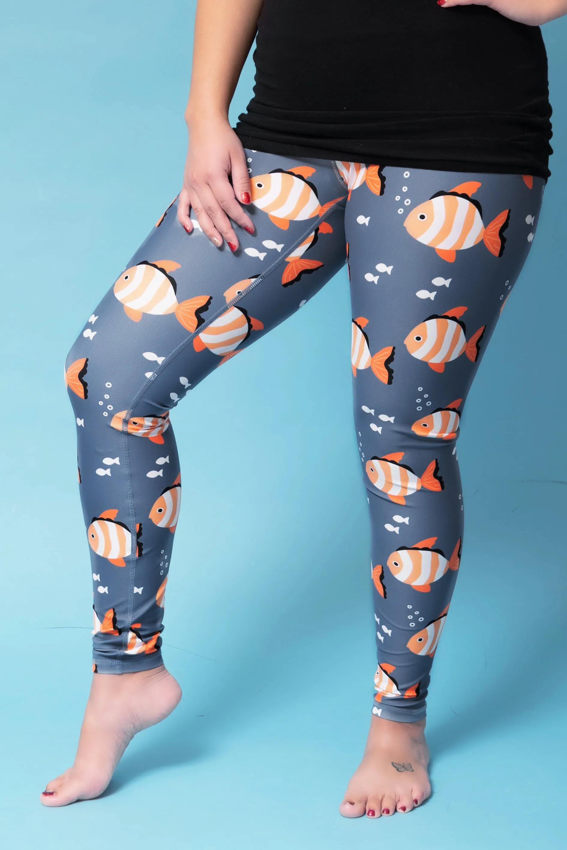 Bubbles the Clownfish Women’s Activewear Leggings