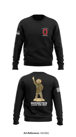 Buckeye Battalion Army ROTC Store 1 Core Men's Crewneck Performance Sweatshirt - V0ZZBQ