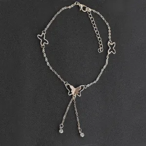 Butterfly Pendant Anklets