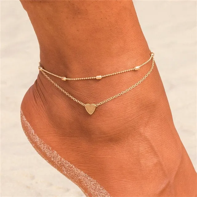 Butterfly Pendant Anklets