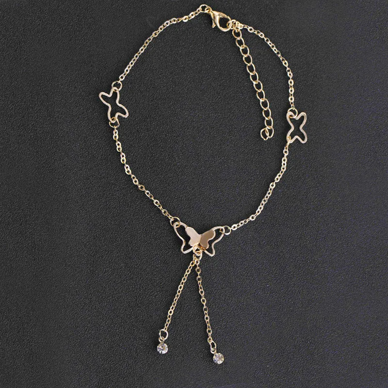 Butterfly Pendant Anklets