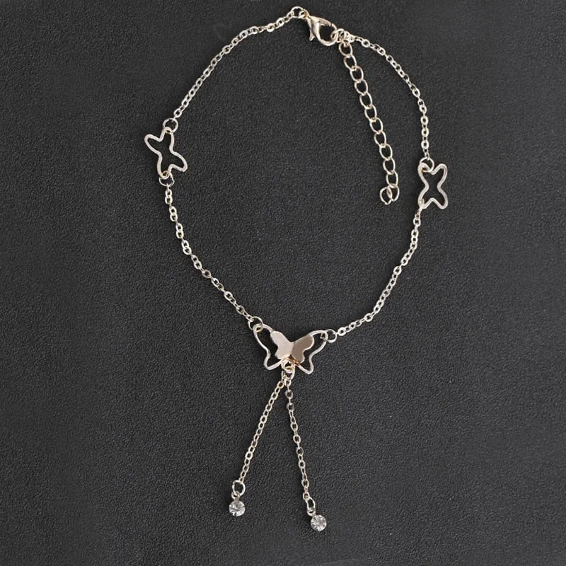 Butterfly Pendant Anklets