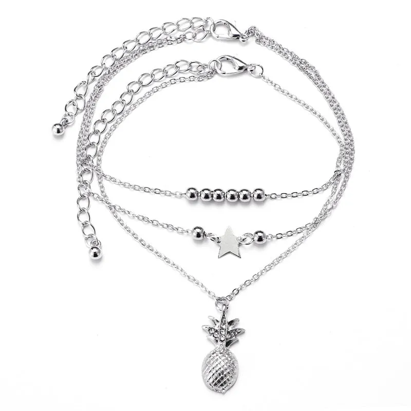 Butterfly Pendant Anklets