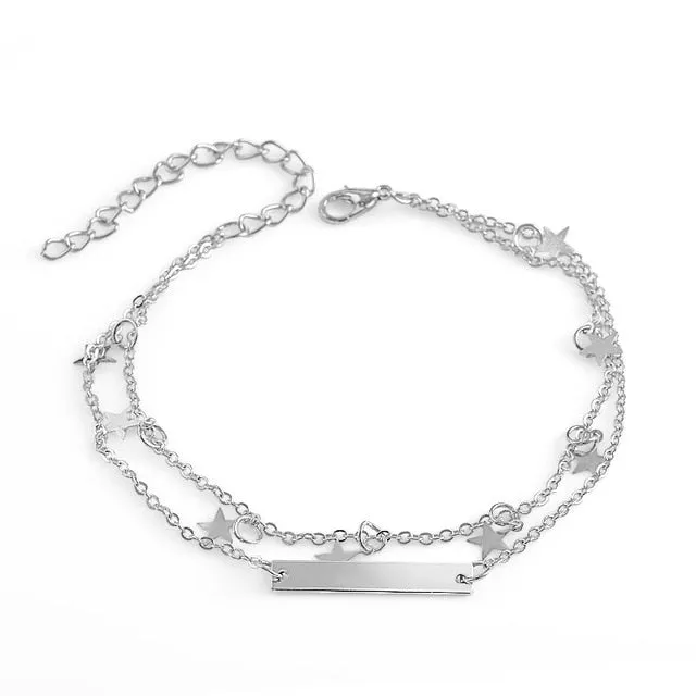 Butterfly Pendant Anklets