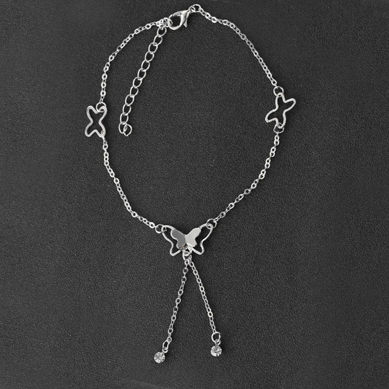 Butterfly Pendant Anklets