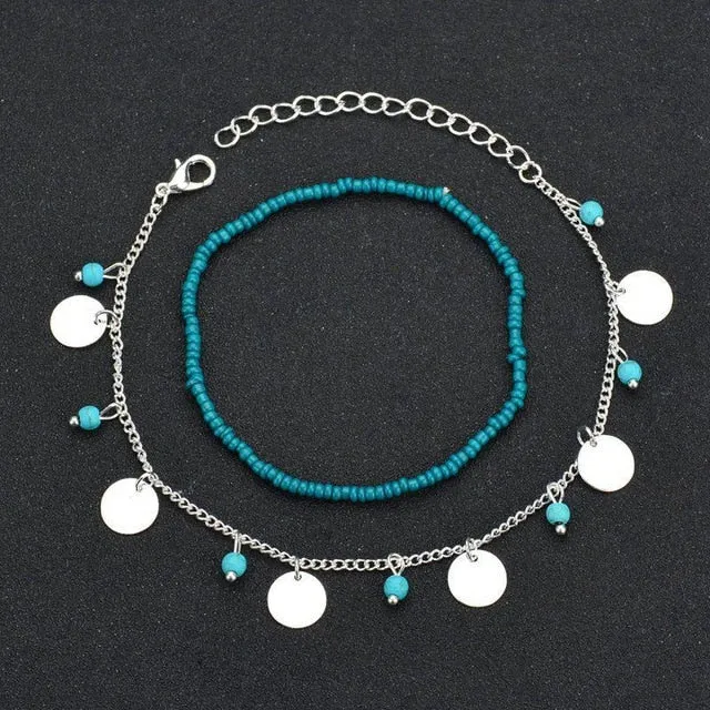 Butterfly Pendant Anklets