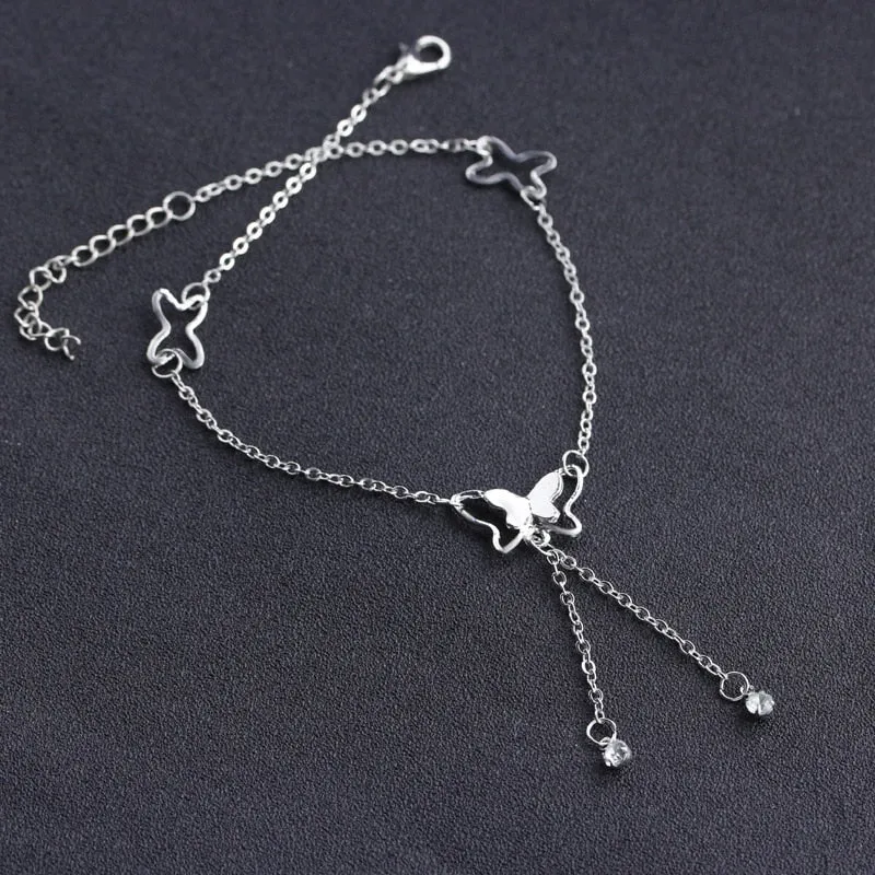 Butterfly Pendant Anklets