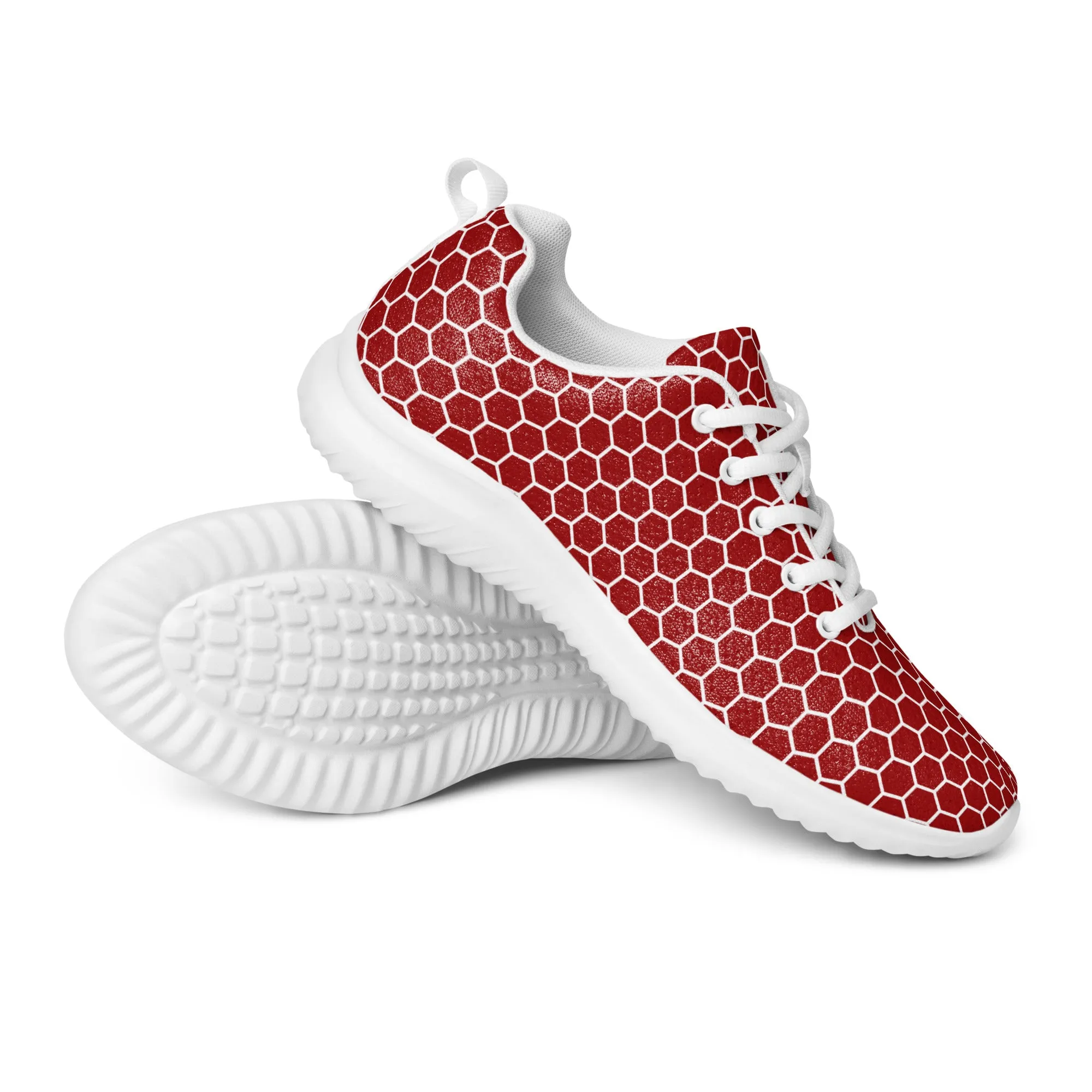 Buzzworthy Honeycomb Hive Red Athletic Shoes