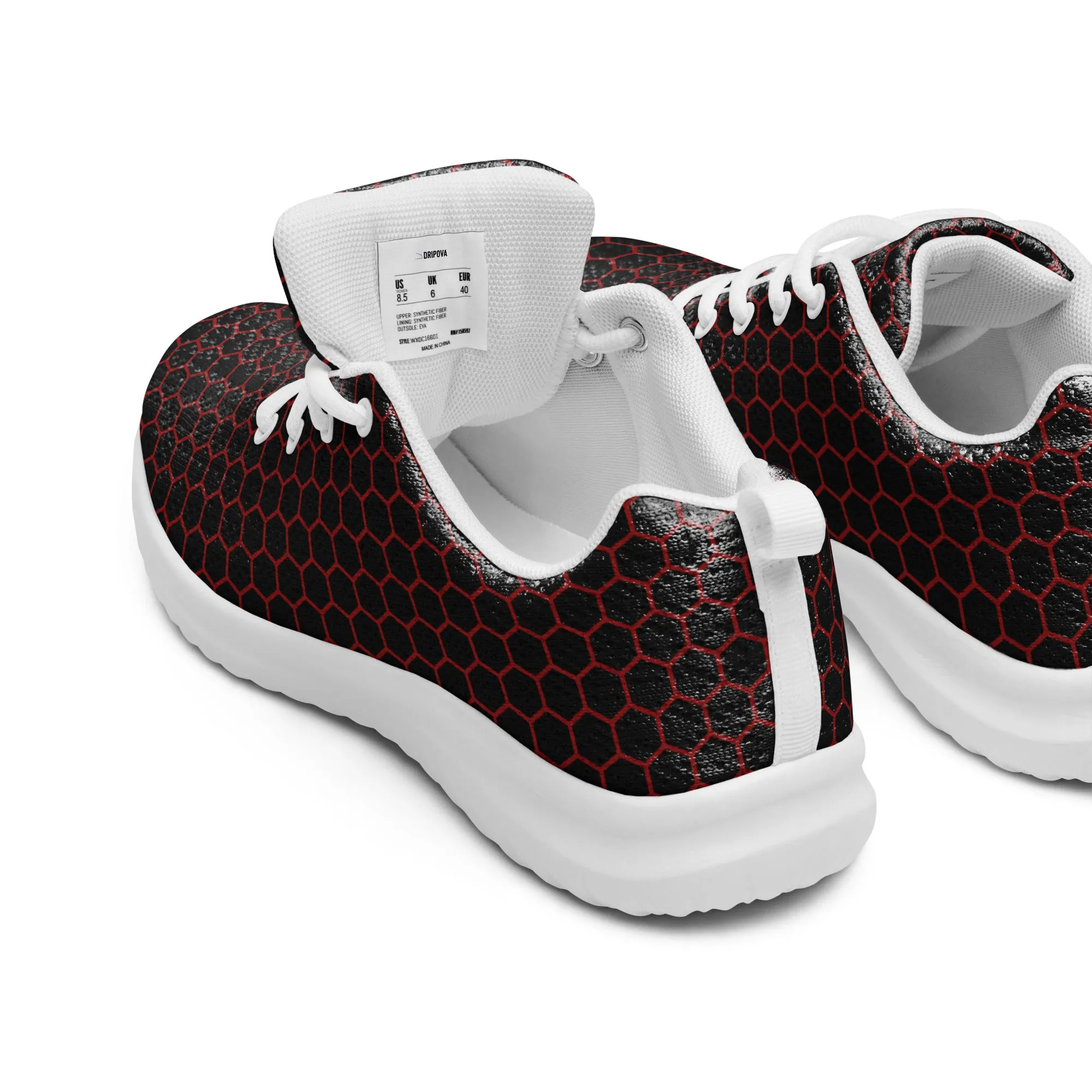 Buzzworthy Honeycomb Hive Red Athletic Shoes