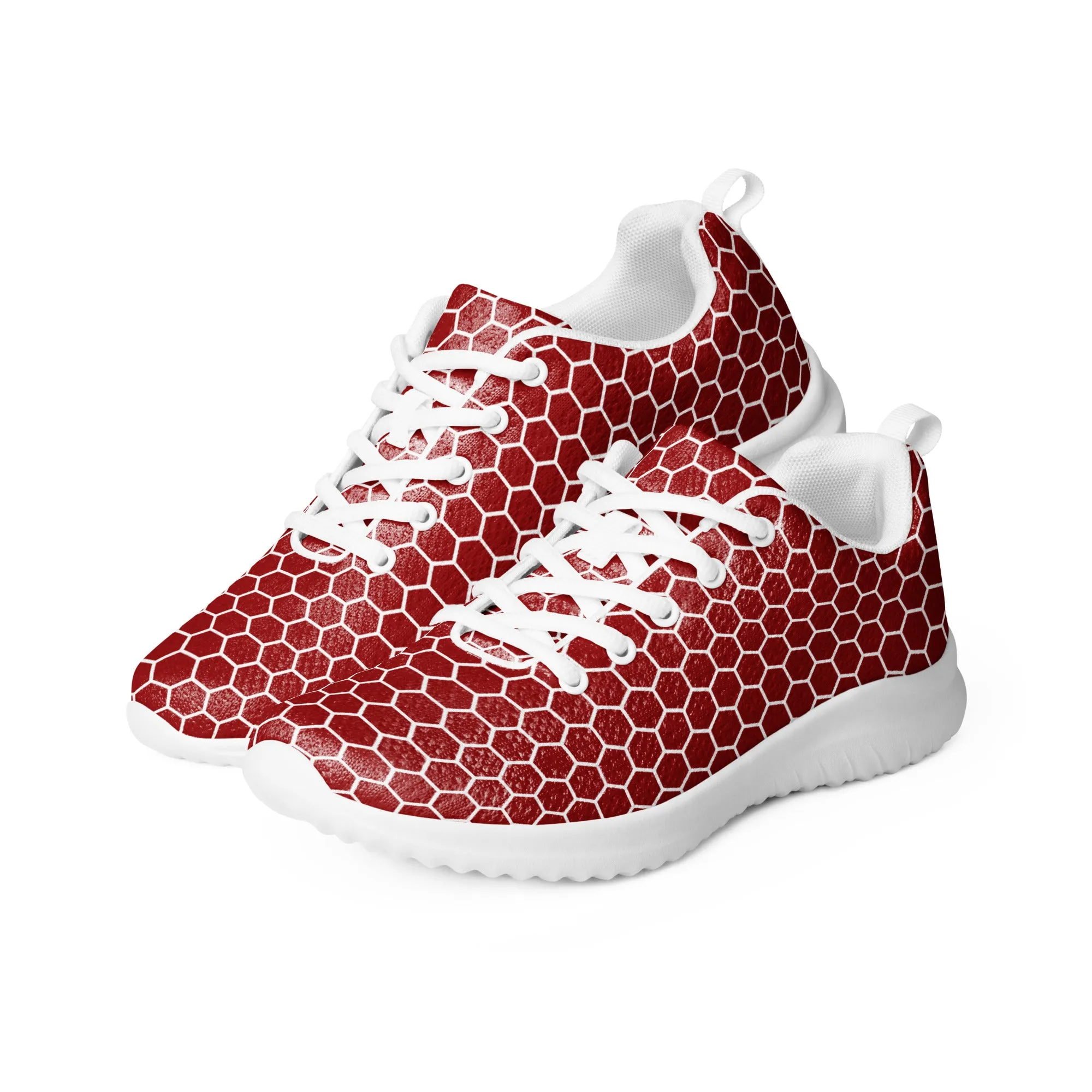 Buzzworthy Honeycomb Hive Red Athletic Shoes