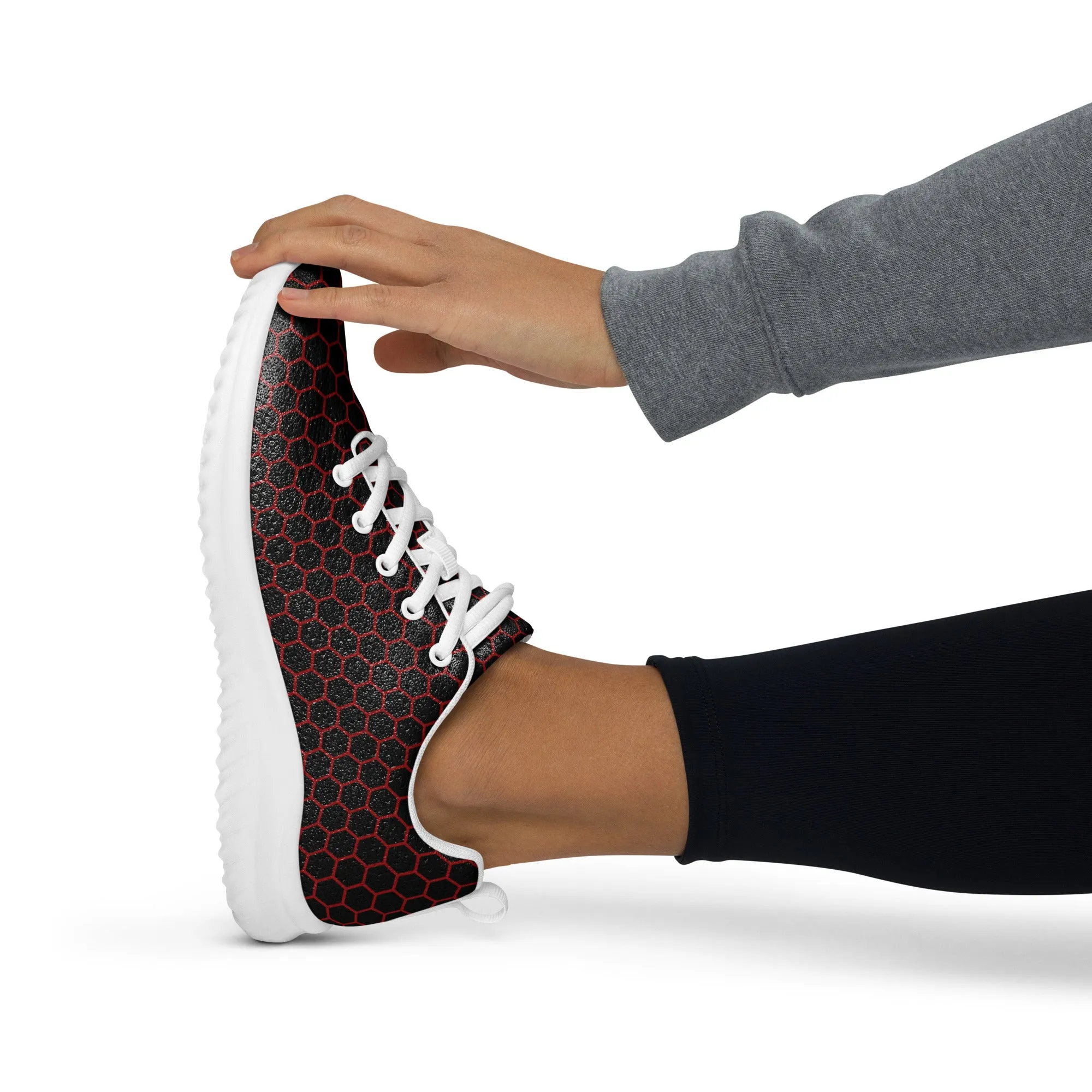 Buzzworthy Honeycomb Hive Red Athletic Shoes