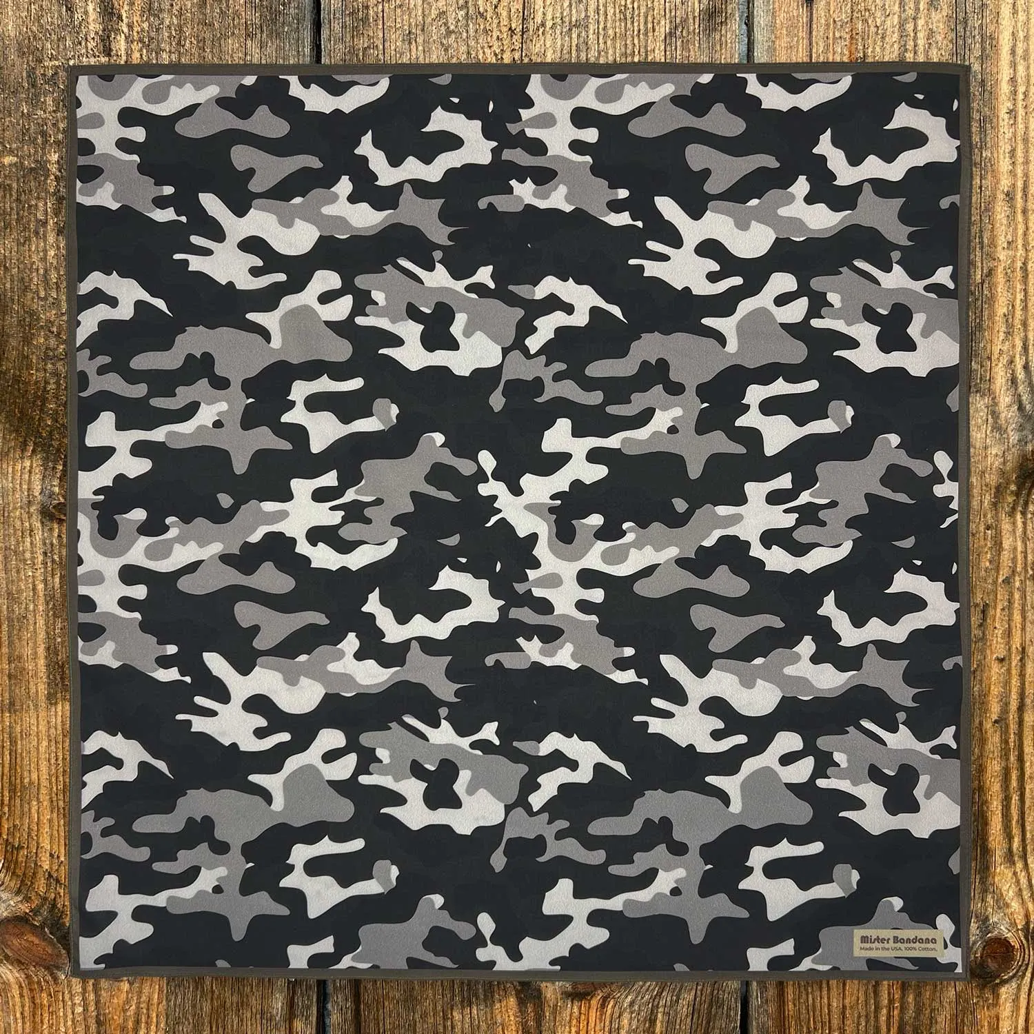 Camo - Silky: Asphalt Gray w/USA Trim